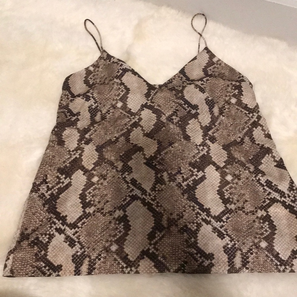 Snake print top